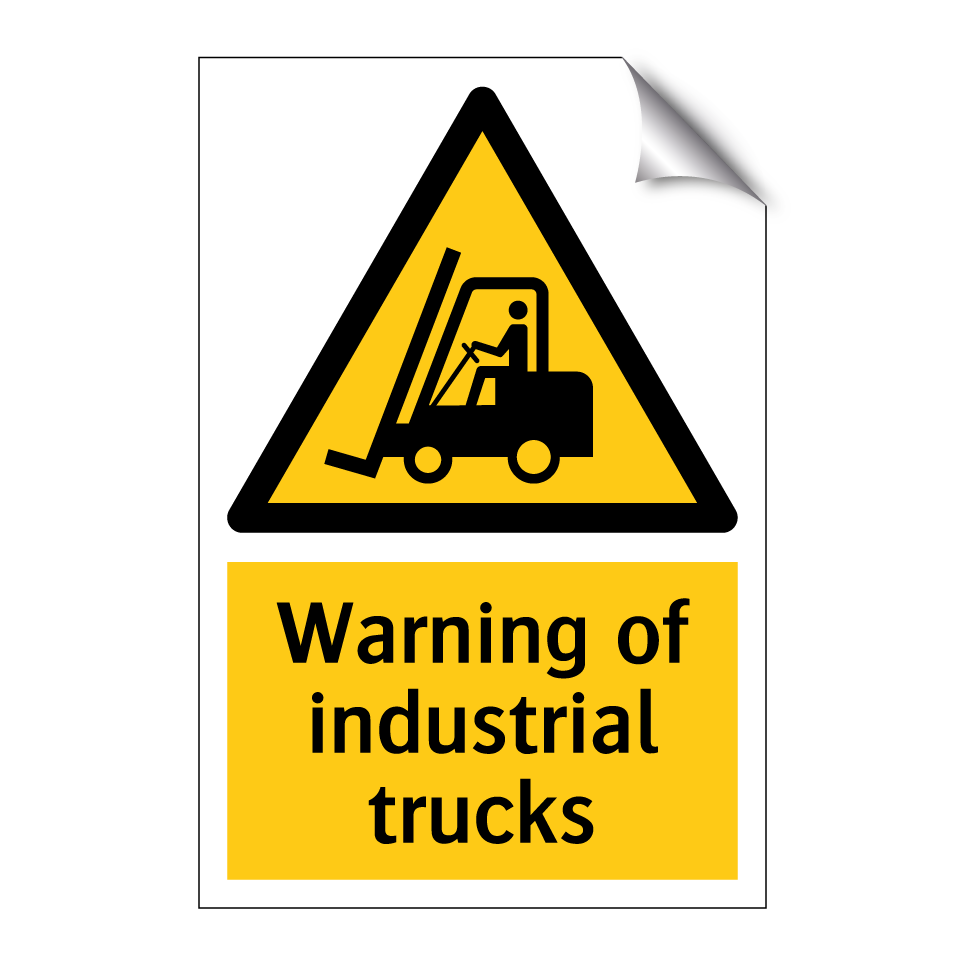 Warning of industrial trucks