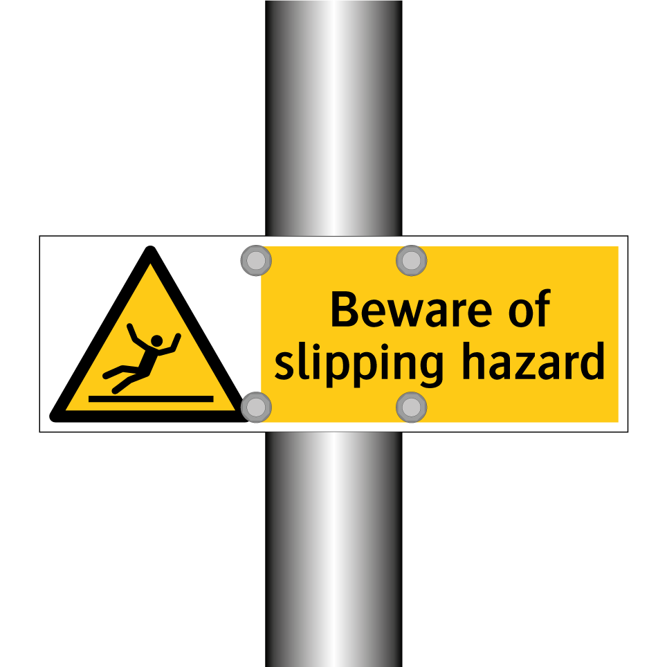 Beware of slipping hazard