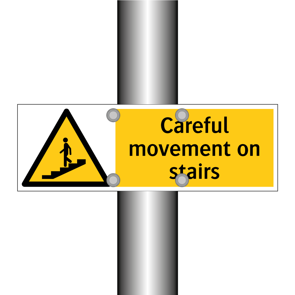Careful movement on stairs