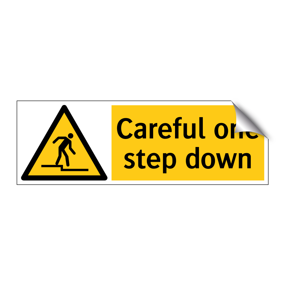 Careful one step down