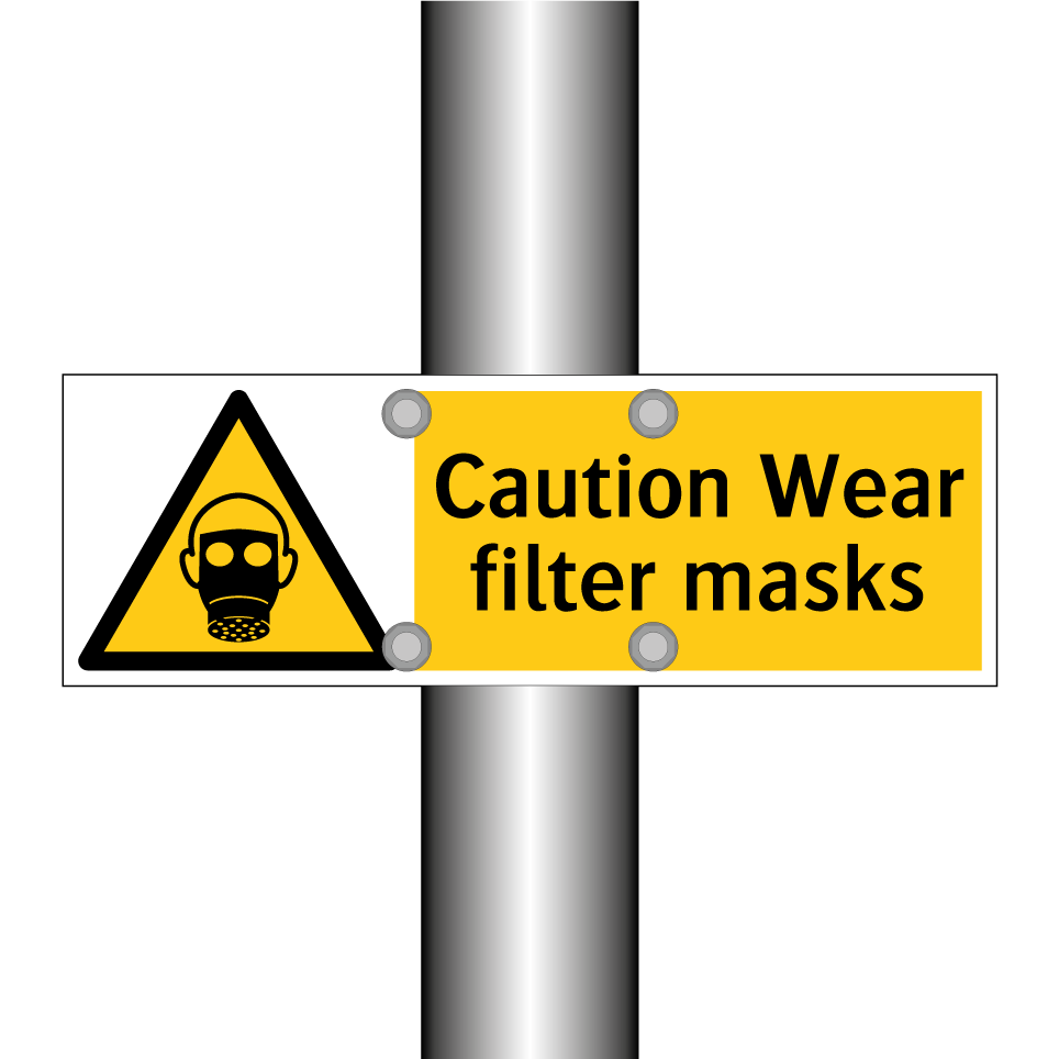 Caution Wear filter masks