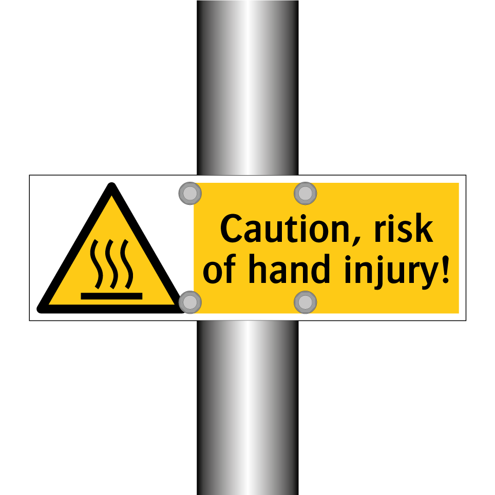 Caution, risk of hand injury!