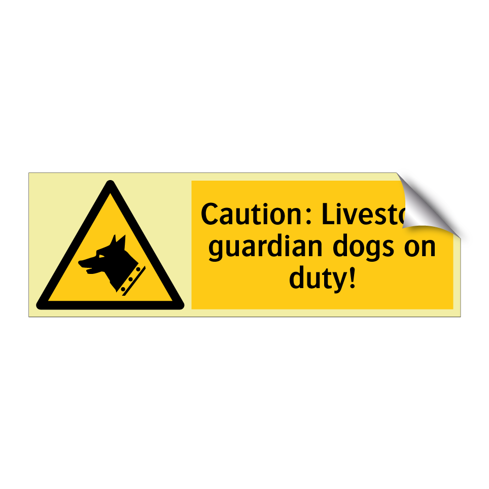 Caution: Livestock guardian dogs on duty!