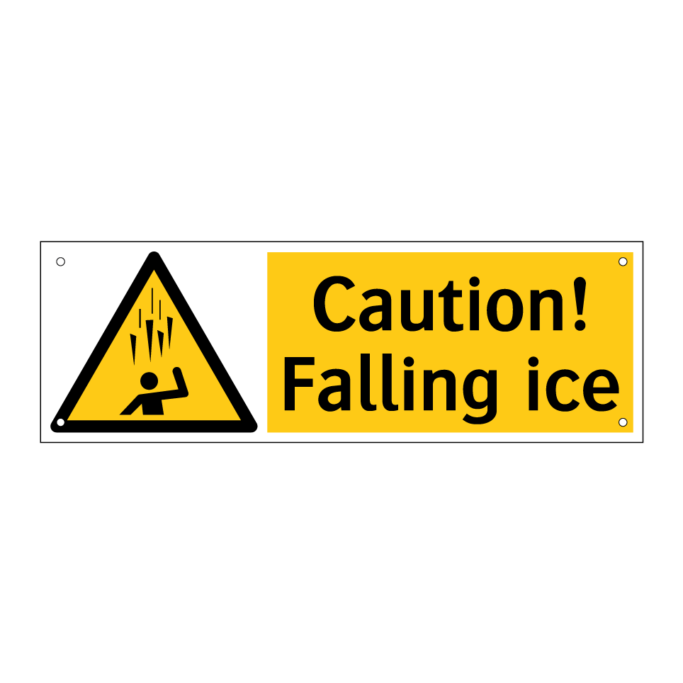 Caution! Falling ice