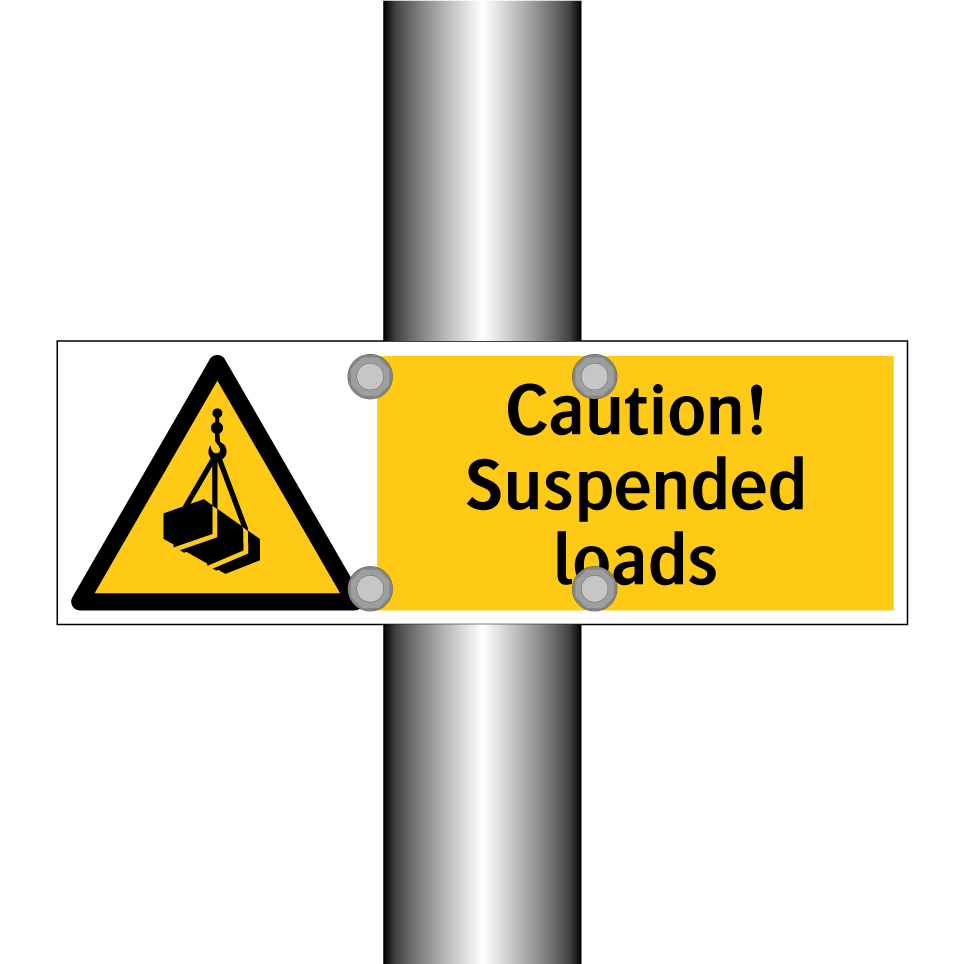 Caution! Suspended loads