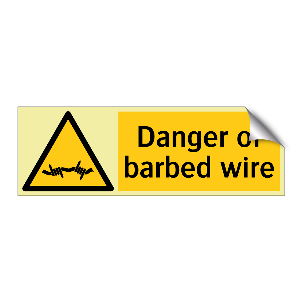 Danger of barbed wire