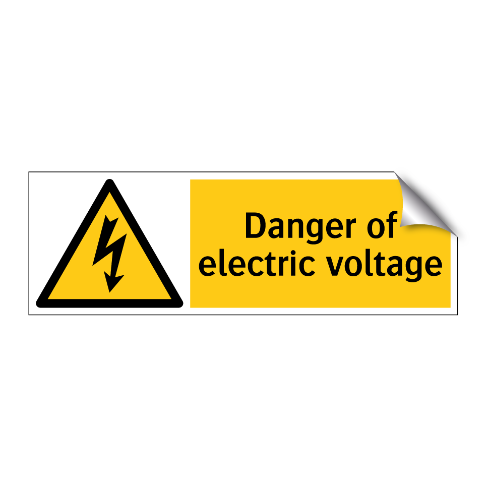 Danger of electric voltage