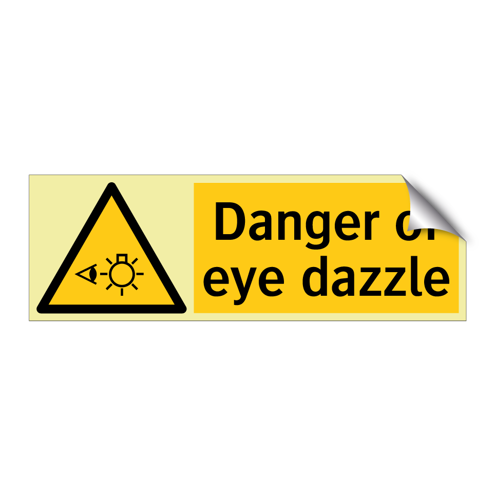 Danger of eye dazzle