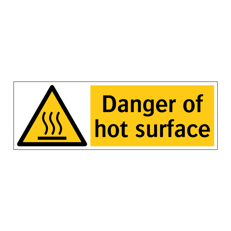 Danger of hot surface