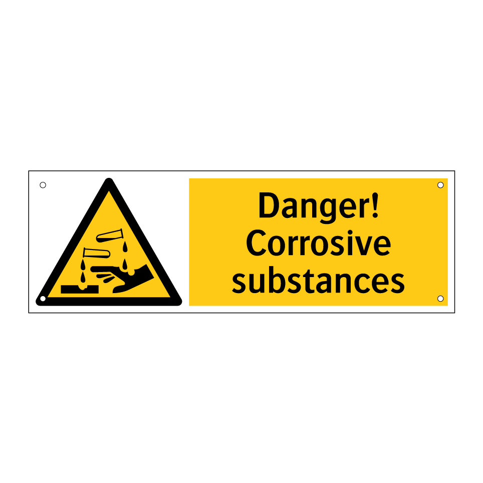 Danger! Corrosive substances