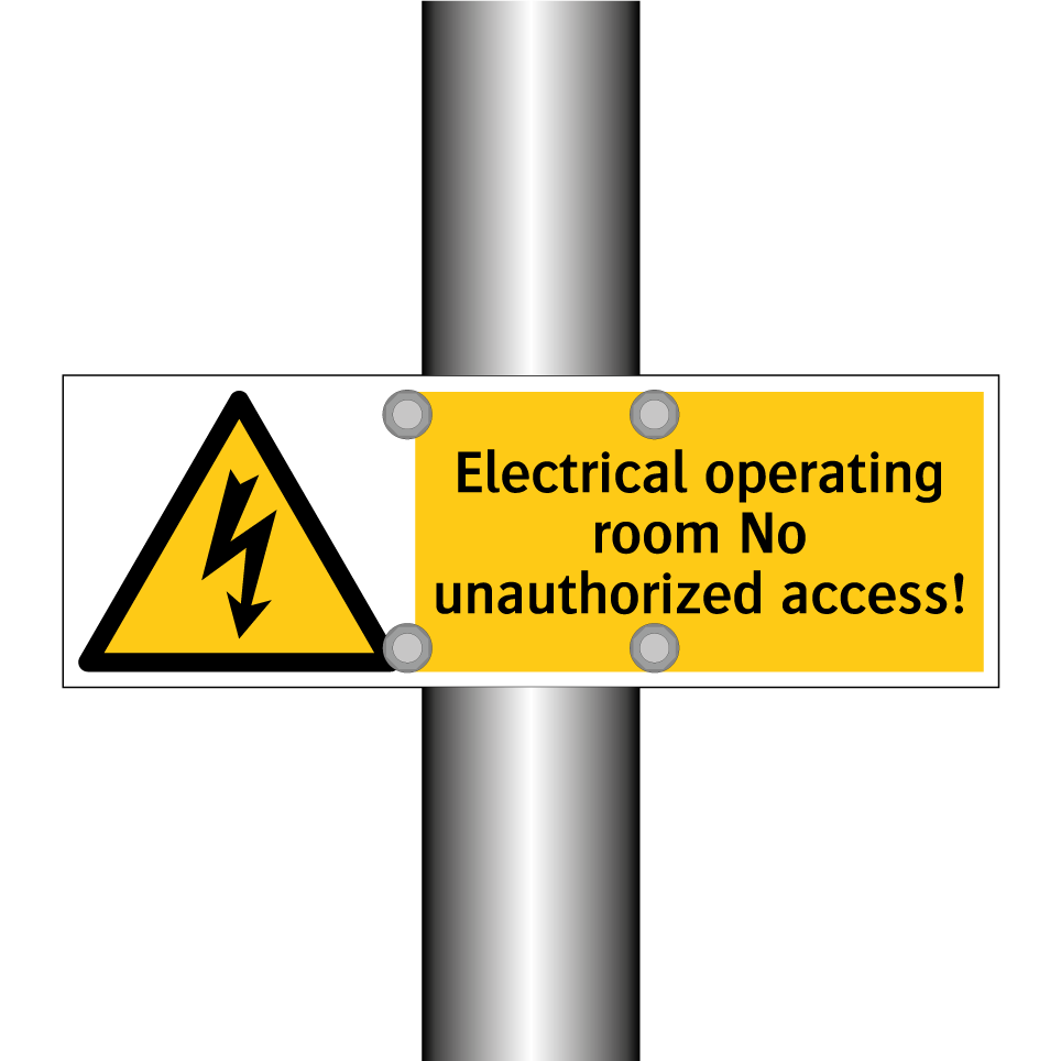 Electrical operating room No unauthorized access!