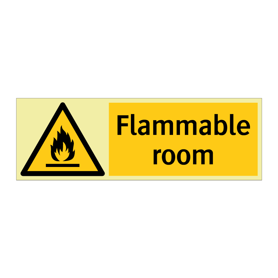 Flammable room