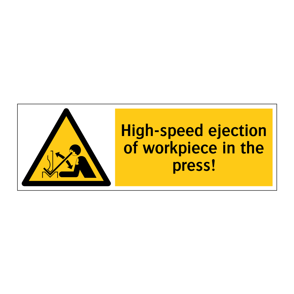 High-speed ejection of workpiece in the press!