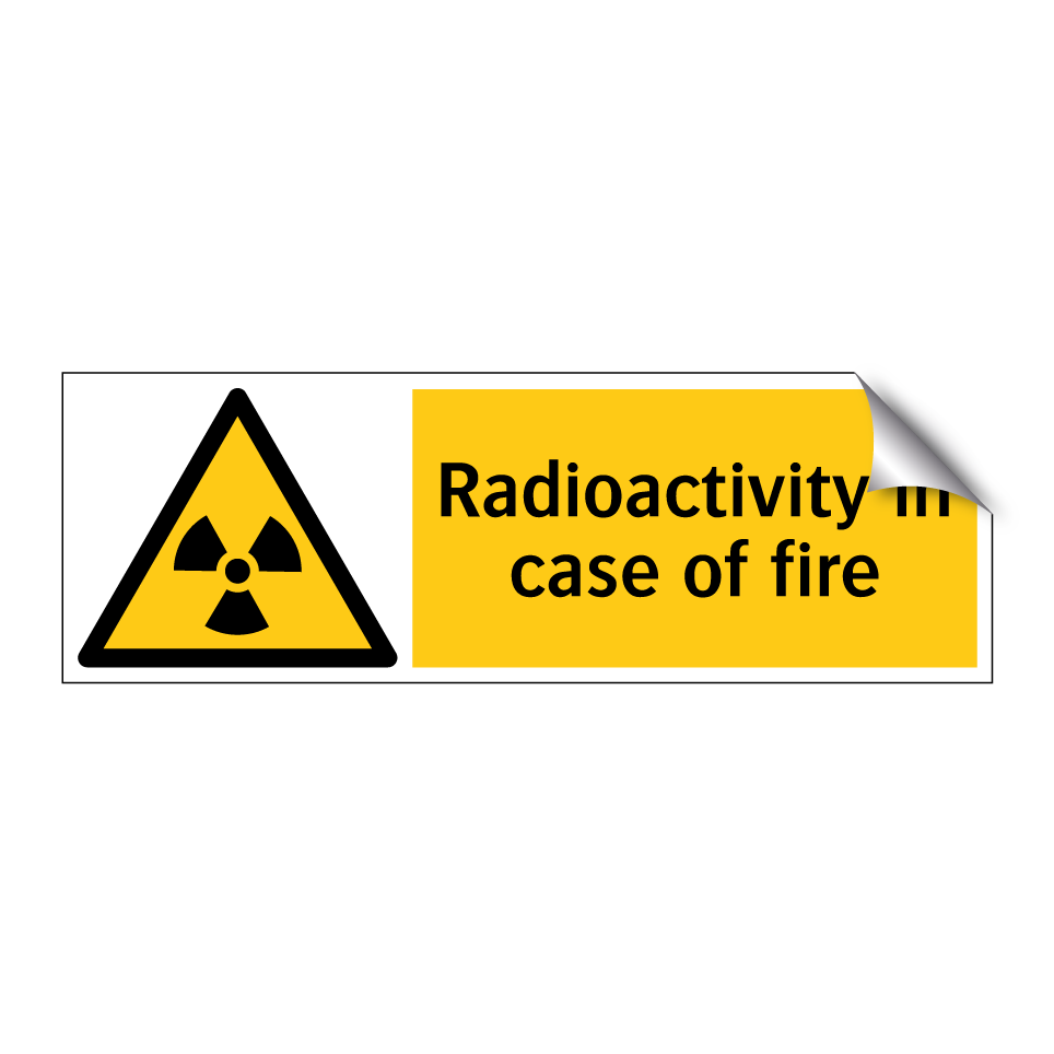 Radioactivity in case of fire