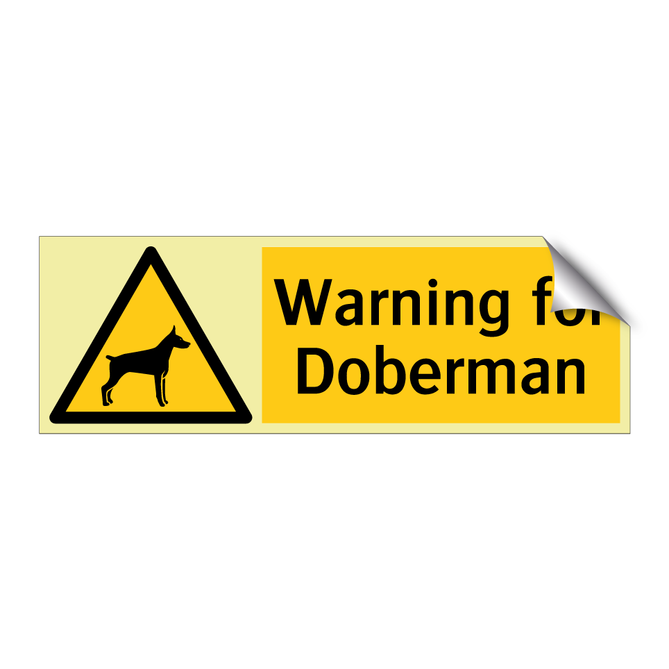 Warning for Doberman