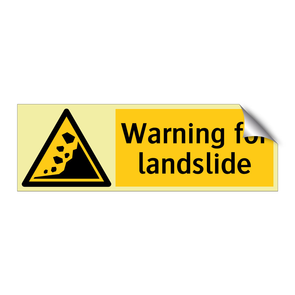 Warning for landslide