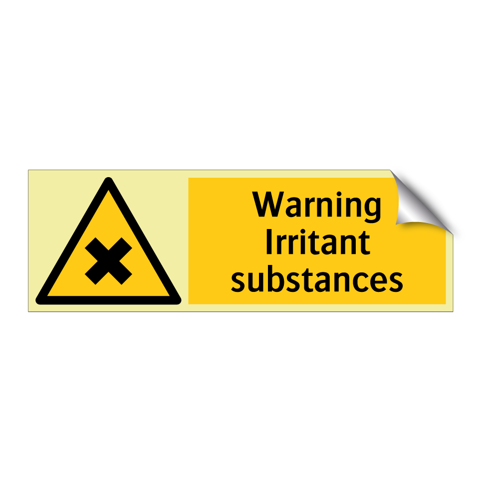 Warning Irritant substances