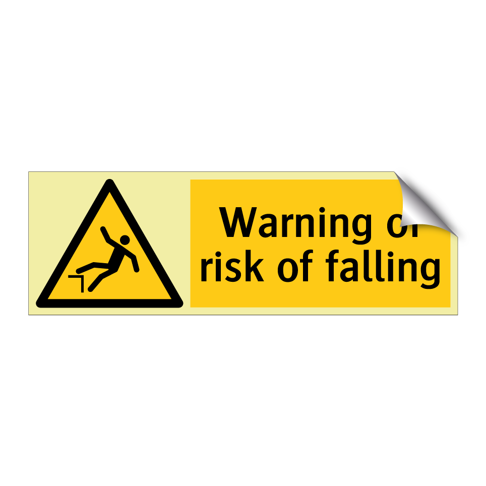Warning of risk of falling