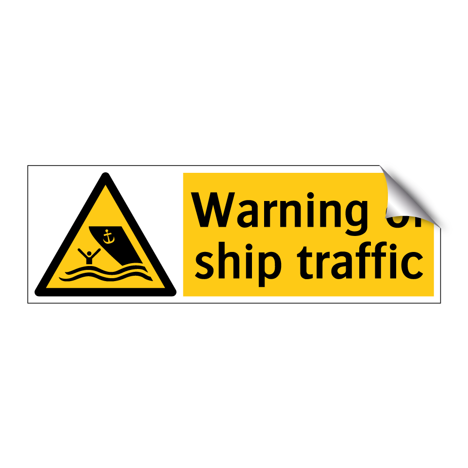 Warning of ship traffic