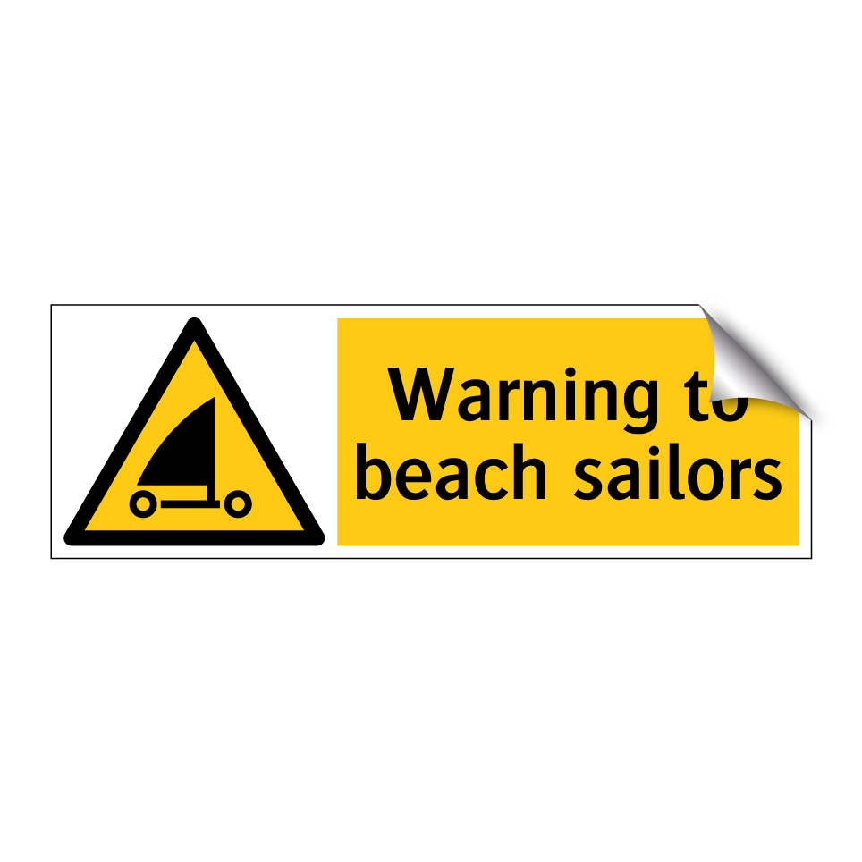 Warning to beach sailors