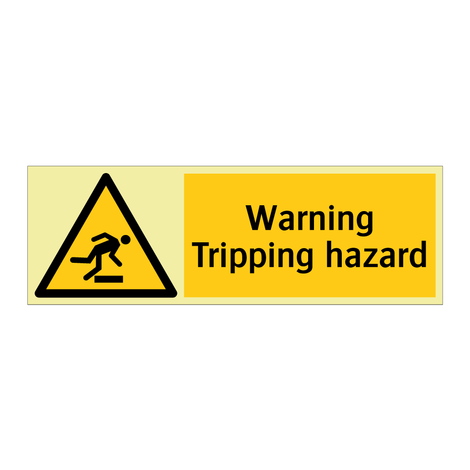 Warning Tripping hazard