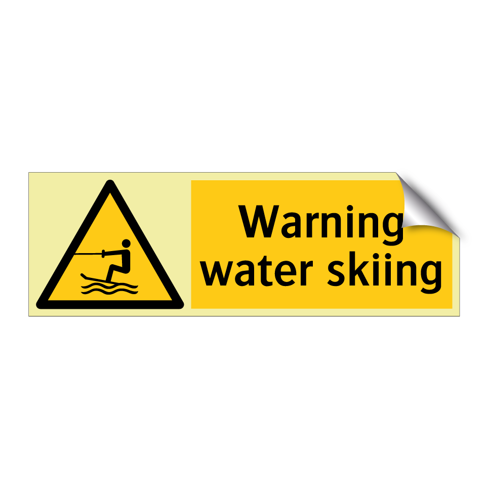 Warning water skiing