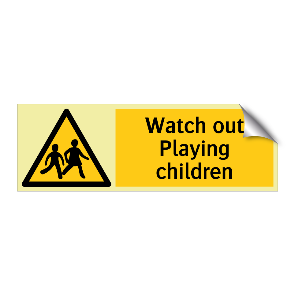 Watch out Playing children