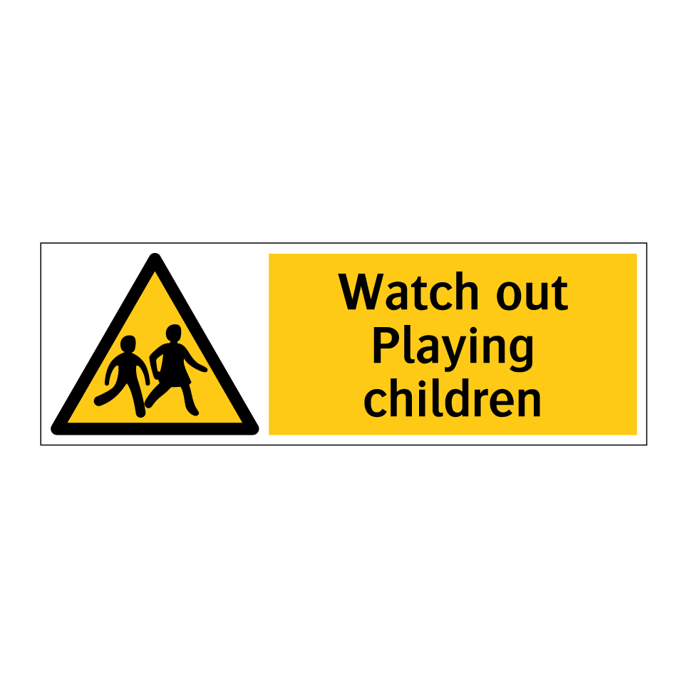 Watch out Playing children